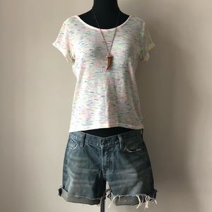 Forever 21 Scoop Back Slub Knit Top